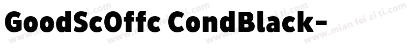 GoodScOffc CondBlack字体转换